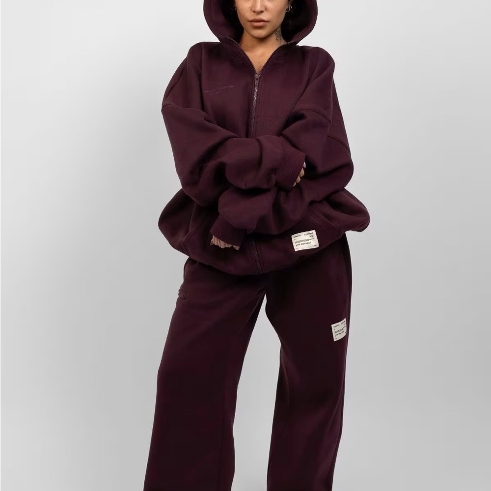 Maroon Comfrt Hoodie and Pants Set